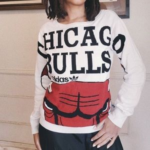 Vtg Adidas Chicago Bulls Sweater 00s